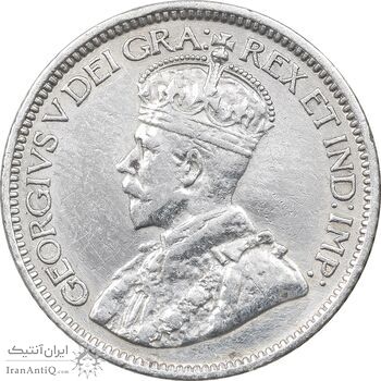سکه 10 سنت 1913 جرج پنجم - EF45 - کانادا