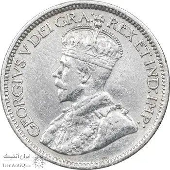 سکه 10 سنت 1913 جرج پنجم - EF45 - کانادا