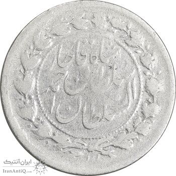 سکه 500 دینار 1329 خطی - VF30 - احمد شاه