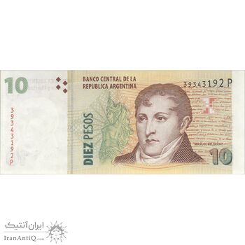 اسکناس 10 پزو بدون تاریخ (2014) جمهوری فدرال - JCF, JD¹ - تک - UNC62 - آرژانتین اسکناس 10 پزو بدون تاریخ (2014) جمهوری فدرال - JCF, JD¹ - تک - UNC62 - آرژانتین