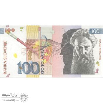 اسکناس 100 تولار 2003 جمهوری - تک - UNC64 - اسلوونی