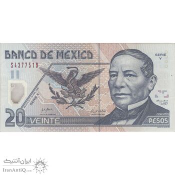 اسکناس 20 پزو 1985 جمهوری اول - تک - VF30 - مکزیک