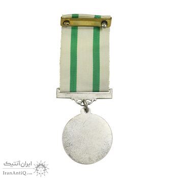 مدال برنز تیر - ارتشتاران - نقره ای - با رویان - AU - محمد رضا شاه