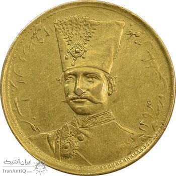 سکه طلا 1 تومان تصویری 1297 - AU50 - ناصرالدین شاه