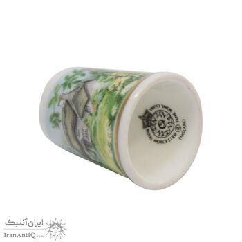 انگشتانه چینی قدیمی طرح باغ گل - کد 006540