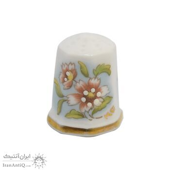 انگشتانه چینی قدیمی طرح گل  - کد006542