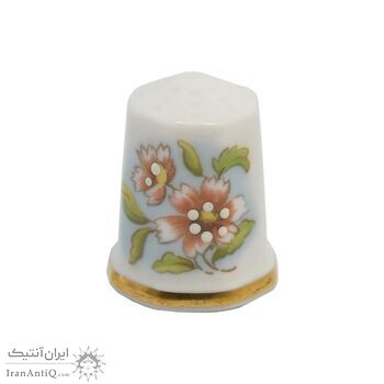 انگشتانه چینی قدیمی طرح گل  - کد006542