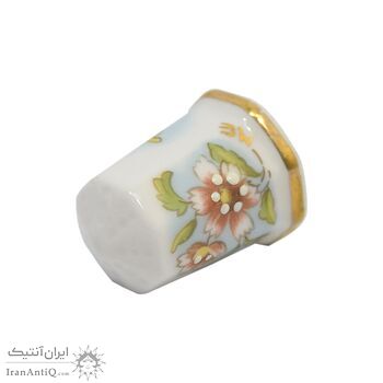 انگشتانه چینی قدیمی طرح گل  - کد006542