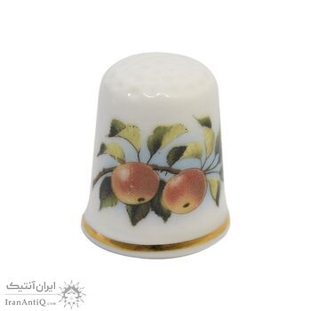 انگشتانه چینی قدیمی طرح میوه و گل  - کد006544