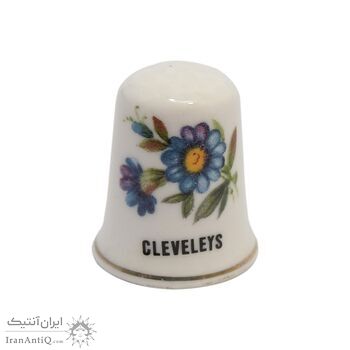 انگشتانه چینی قدیمی طرح گل - کد006554