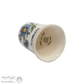 انگشتانه چینی قدیمی طرح گل - کد006554