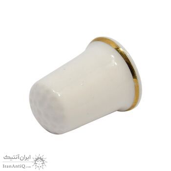 انگشتانه چینی قدیمی طرح گل - کد 006556