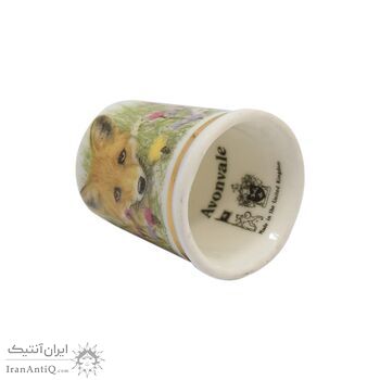 انگشتانه چینی قدیمی طرح روباه - کد 006557