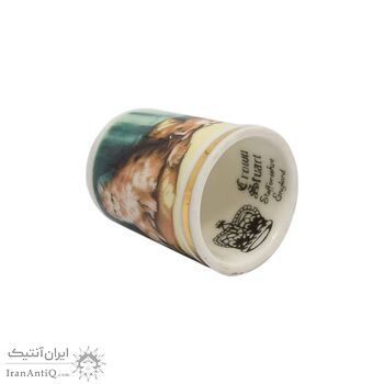 انگشتانه چینی قدیمی طرح گربه - کد 006576