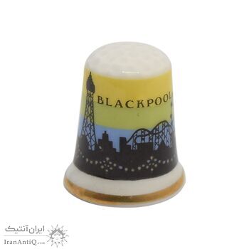 انگشتانه چینی قدیمی طرح شهرک بلکپول - کد 006578