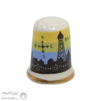 انگشتانه چینی قدیمی طرح شهرک بلکپول - کد 006578