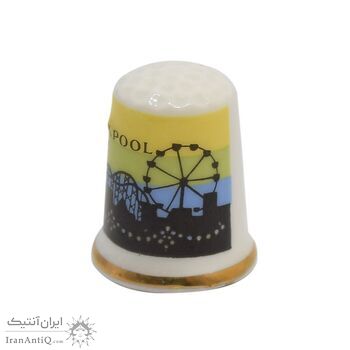 انگشتانه چینی قدیمی طرح شهرک بلکپول - کد 006578