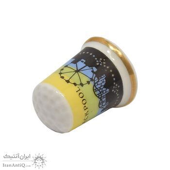 انگشتانه چینی قدیمی طرح شهرک بلکپول - کد 006578