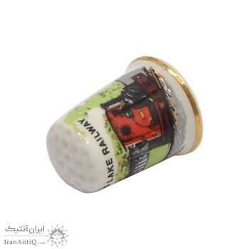 انگشتانه چینی قدیمی طرح قطار - کد 006579