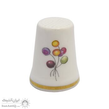 انگشتانه چینی قدیمی طرح پیرزن - کد 006580