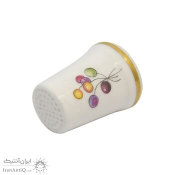 انگشتانه چینی قدیمی طرح پیرزن - کد 006580