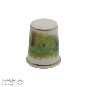 انگشتانه چینی قدیمی طرح خر - کد 006582