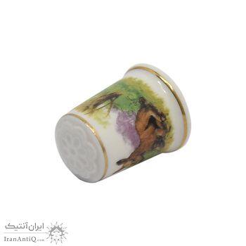 انگشتانه چینی قدیمی طرح خر - کد 006582
