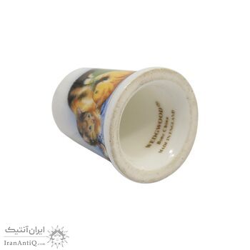 انگشتانه چینی قدیمی طرح گربه - کد006550