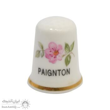 انگشتانه چینی قدیمی طرح گل - کد006553