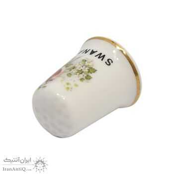 انگشتانه چینی قدیمی طرح پرنده - کد 006558