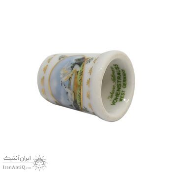 انگشتانه چینی قدیمی طرح پرنده - کد 006560