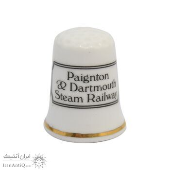 انگشتانه چینی قدیمی طرح قطار - کد 006586