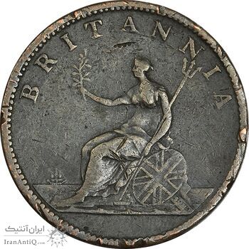 سکه نیم پنی 1807 جرج سوم - VF30 - انگلستان