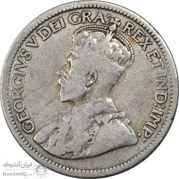 سکه 10 سنت 1934 جرج پنجم - VF35 - کانادا