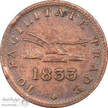 ژتون 1/2 پنی 1833 - EF40 - کانادا