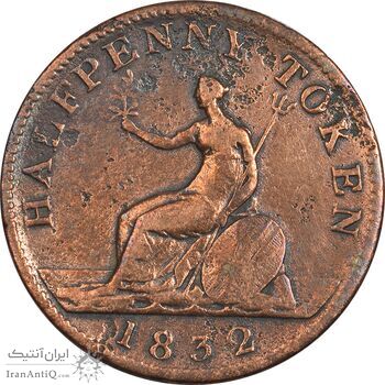 ژتون 1/2 پنی 1832 - VF25 - کانادا