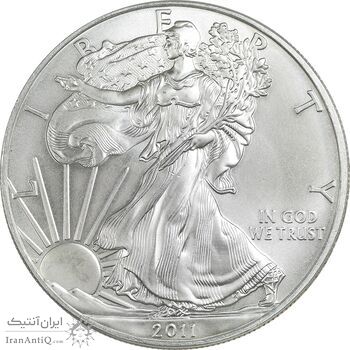 مدال یادبود 1 دلار 2011 عقاب - MS63 - آمریکا