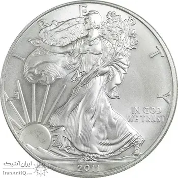 مدال یادبود 1 دلار 2011 عقاب - MS63 - آمریکا