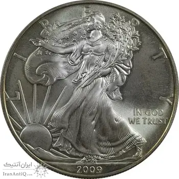 مدال یادبود 1 دلار 2009 عقاب - MS65 - آمریکا