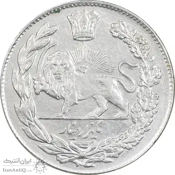 سکه 1000 دینار 1334 تصویری - MS61 - احمد شاه