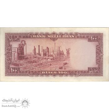 اسکناس 100 ریال 1333 - تک - VF35 - محمد رضا شاه