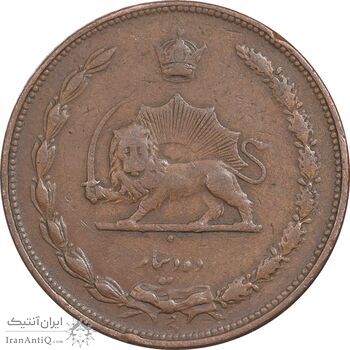 سکه 10 دینار 1314 مس - EF45 - رضا شاه سکه 10 دینار 1314 مس - EF45 - رضا شاه