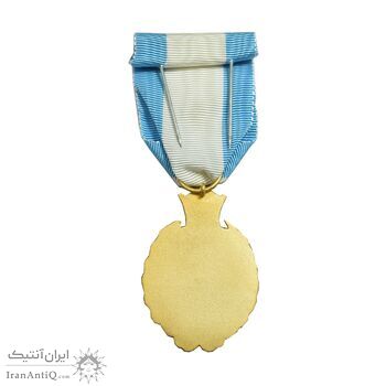 نشان بیست و پنجمین سال سلطنت - با جعبه فابریک - UNC - محمد رضا شاه