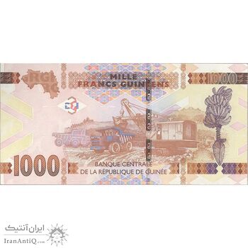 اسکناس 1000 فرانک 2015 جمهوری - تک - UNC64 - گینه