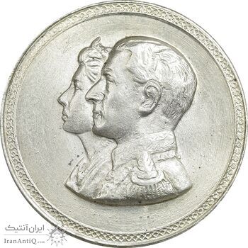 مدال نقره نوروز 1336 یادگار نوروز باستانی - MS62 - محمد رضا شاه