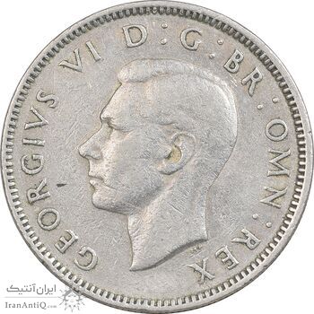 سکه 1 شیلینگ 1948 جرج ششم - تیپ 1 - EF40 - انگلستان