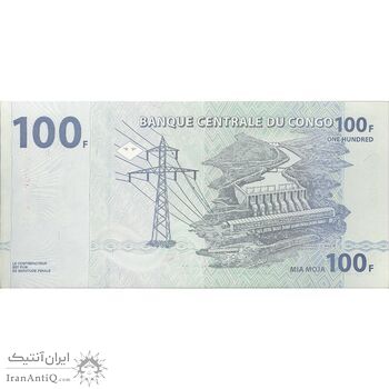 اسکناس 100 فرانک 2007 جمهوری دموکراتیک - تک - UNC63 - کنگو