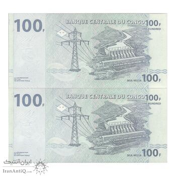 اسکناس 100 فرانک 2007 جمهوری دموکراتیک - جفت - UNC64 - کنگو
