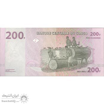 اسکناس 200 فرانک 2007 جمهوری دموکراتیک - تک - UNC63 - کنگو