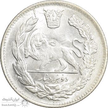 سکه 2000 دینار 1344 تصویری - MS64 - احمد شاه